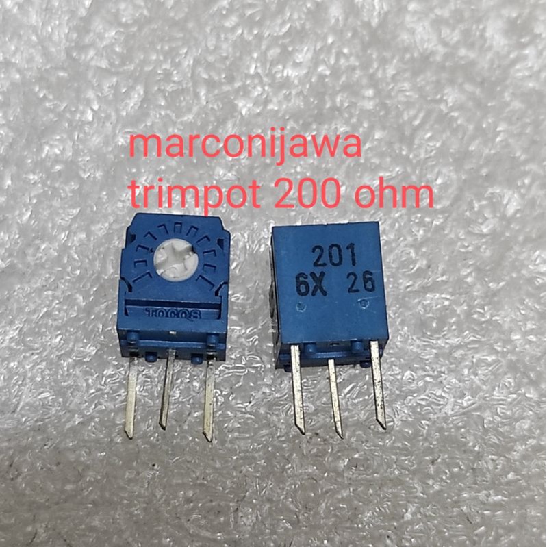 trimpot VR200 ohm trimer trim depan