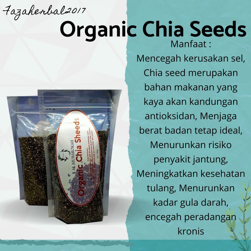 Al Mubarokah Organic Chia Seeds 250 gr