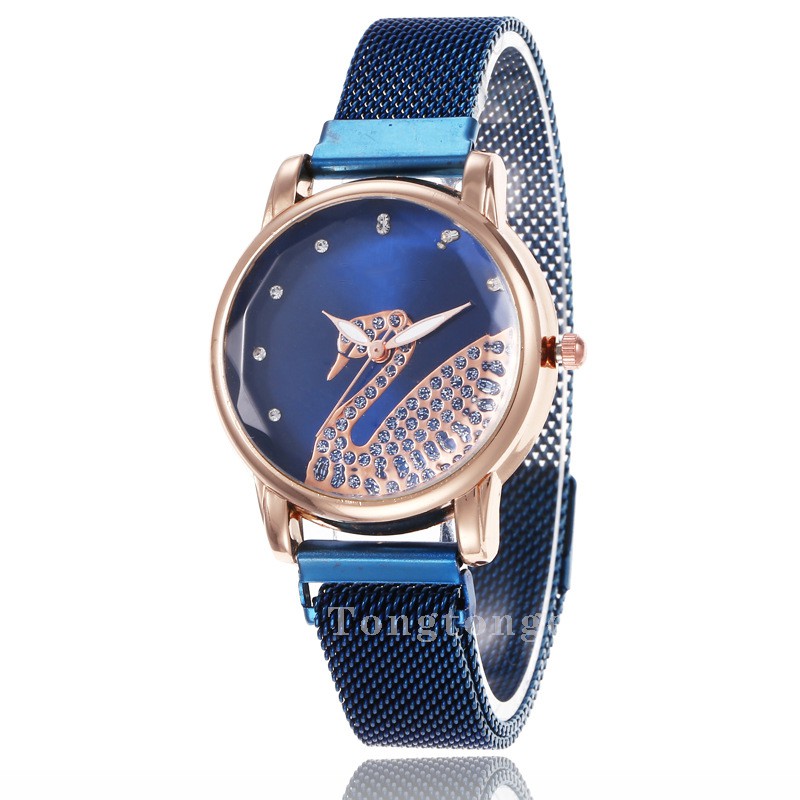 ✅[COD] Jam Tangan Wanita Magnet Angsa Fashion perempuan jam anti air jam tangan unik w98