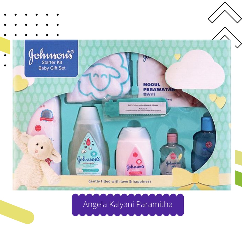 Johnson's STARTER KIT Baby Gift Set / BABY SHOWER Gift Set / Premium Baby Gift Set / Baby Gift Box / Essentials Gift Set. Paket Hadiah Bayi-Baby Gift Box