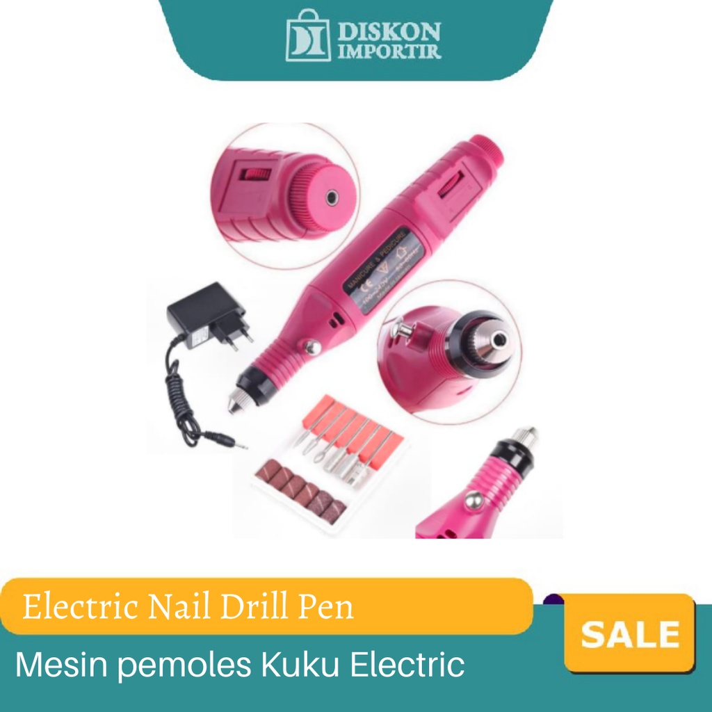 Electric Nail Drill Grinding Manicure Machine Mesin Kikir Amplas Kuku Listrik Nail Art Pen Pedicure