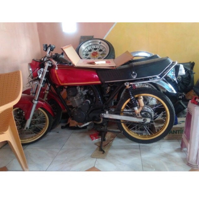 bodi sett gl100 cepek dan cb rangka ori tatanan siap naik mesin