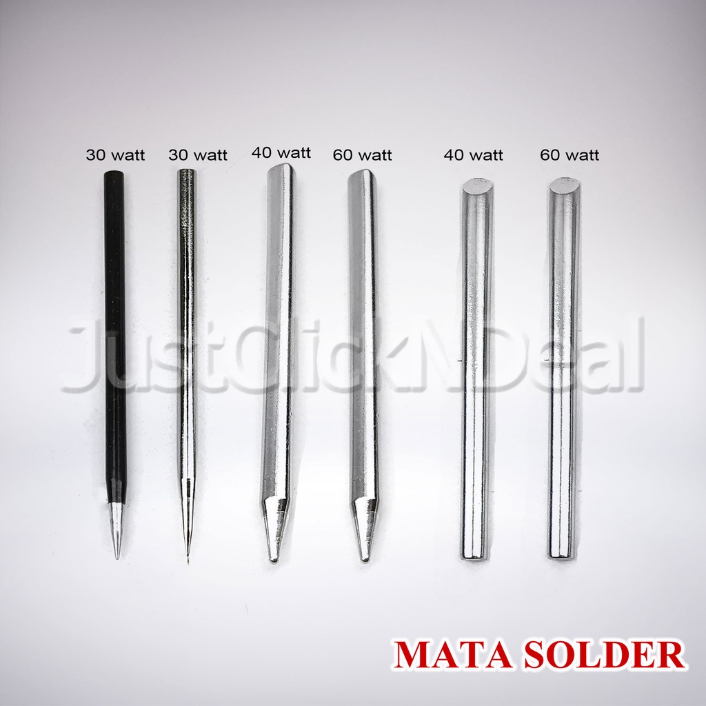 Mata Solder Runcing Lancip Tapal Kuda 30 40 60 Watt Tip Soldering Iron
