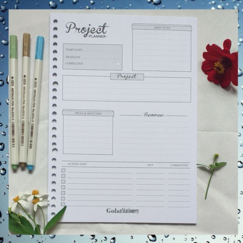 

Loose Leaf B 5 - Project Planner B5 100 GSM