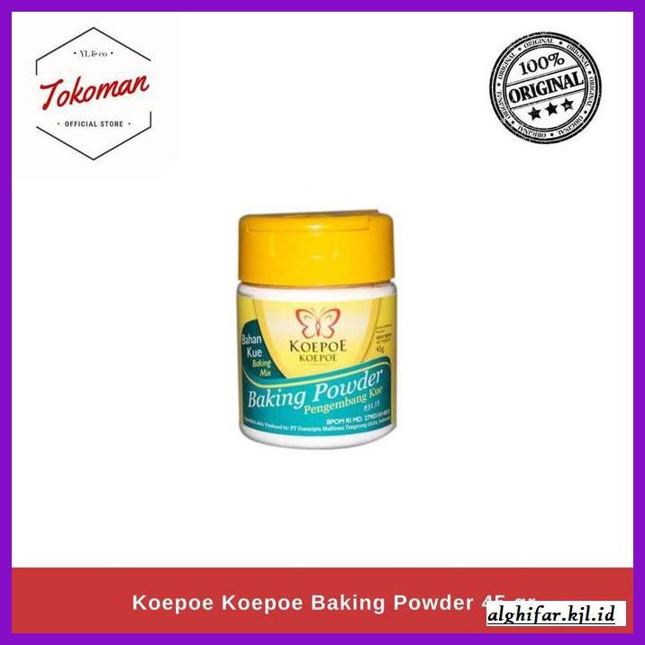 

Redwop-Gnikab- Koepoe Koepoe Baking Powder 45 Gr -Hallall.