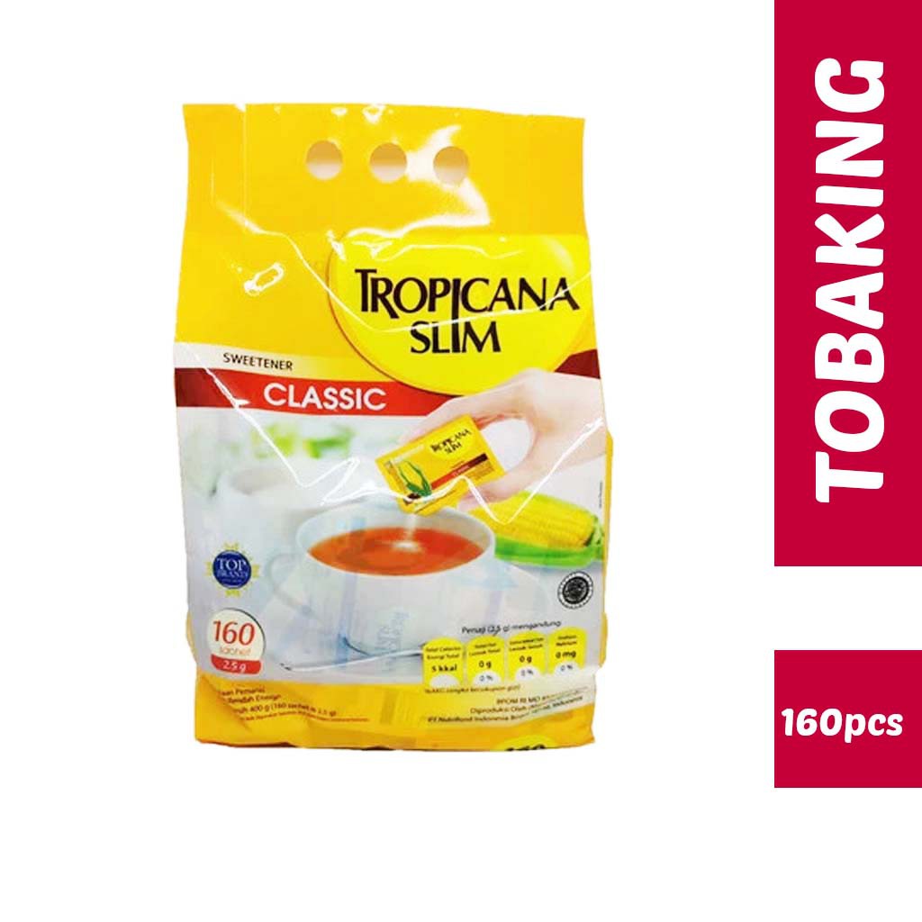 

Tropicana Slim Classic Sweetener 160 sachet Gula Jagung Diabetes