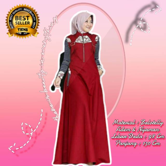 Dress Wanita Fashion Muslim | Casual Dress Party Dress Gween Maxi A Line Dress | Termurah & Terlaris