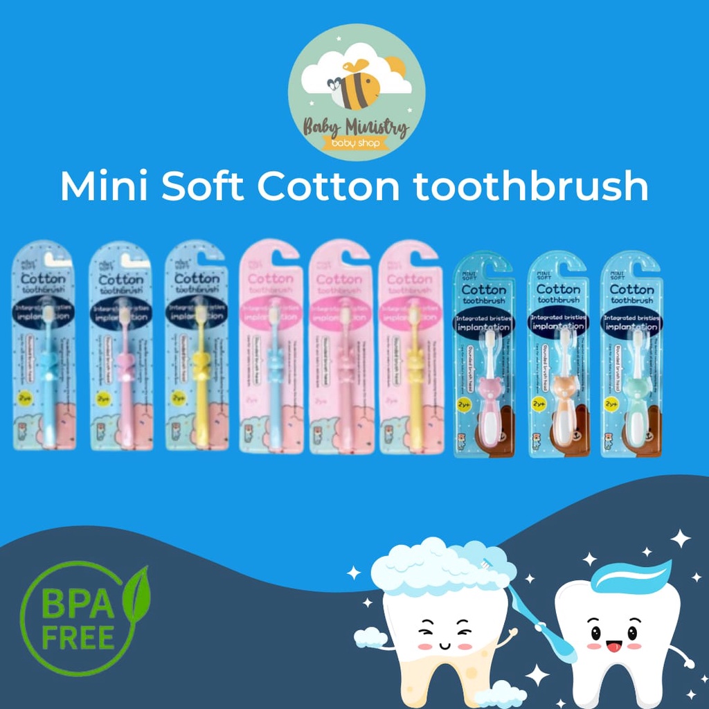 MINI LIFE SOFT COTTON TOOTHBRUSH (2-10TH) / SIKAT GIGI ANAK/ SIKAT GIGI MINI LIFE / sikat gigi bayi / sikat gigi anak premium / sikat gigi lembut / cotton toothbrush