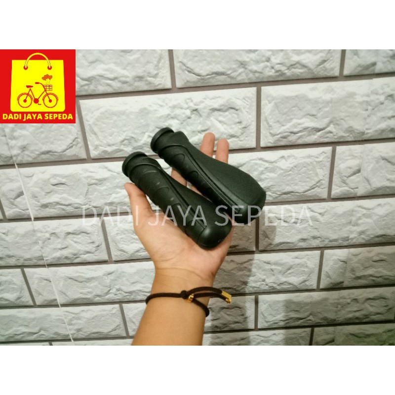 HANDGRIP SEPEDA - KARET STANG SEPEDA - HANDGRIP EMPUK SEPEDA - HANDGRIP SEPEDA NYAMAN - KARET HITAM
