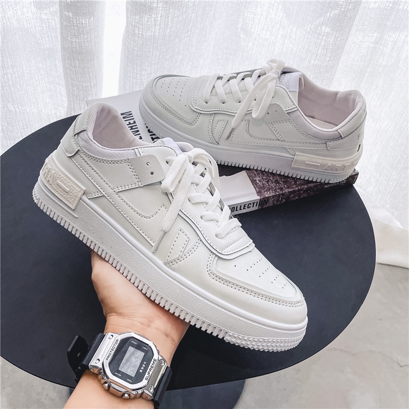 Toread Sneakers Putih Pria/Wanita Sepatu Fashion Casual Outdoor Kekinian KSR105