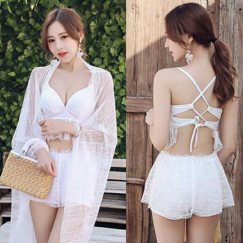 IMPORT WOMAN BEACH WEAR SWIMWEAR SWIMSUIT BIKINI BAJU RENANG WANITA BAJU PANTAI