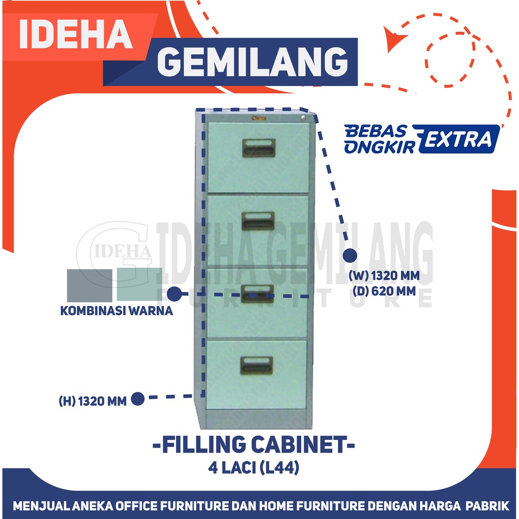 Filling Cabinet 4 Laci Lion 44