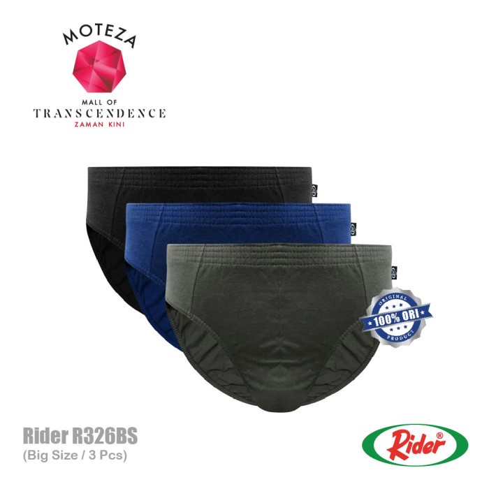 Celana Dalam Underwear Brief Pria - RIDER R 326 BS - Big Size Jumbo