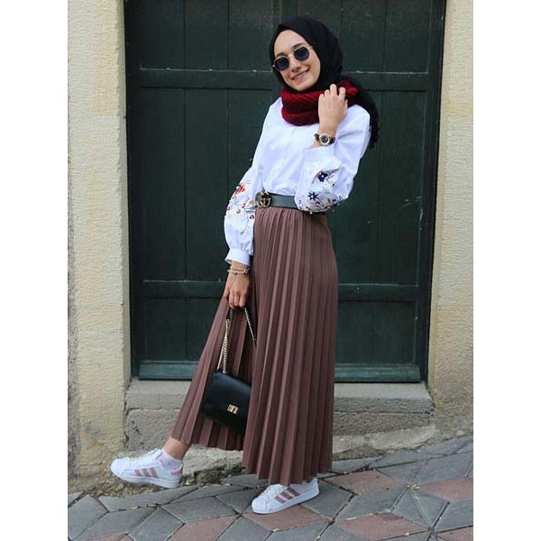 ROK PLISKET REMPEL BESAR/ROK PLISKET PREMIUM/PLEATED SKIRT