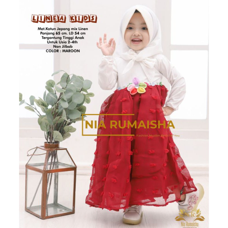 linea kids baju anak ala korea - dress kids ala korea