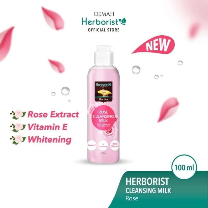 Herborist Rose Cleansing Milk Pembersih Wajah - 100ml