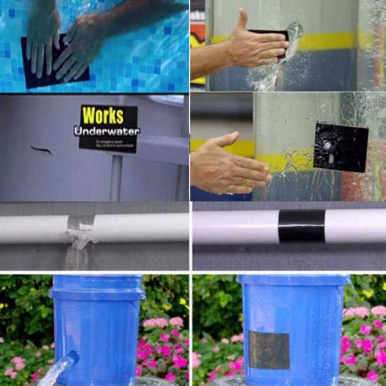 [KODE BARANG G3016] Lakban Anti Bocor Waterproof  Lakban Lem Penambal Kebocoran Pipa Bak Mandi Keran