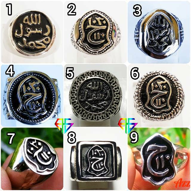 Cincin Ring Lafadz Tauhid Terompah Alpaka