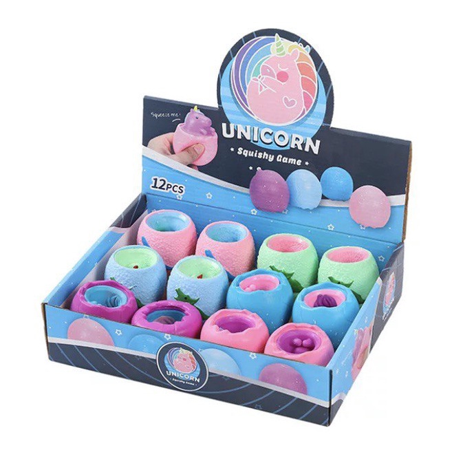 Squishy Unicorn Egg Squeeze Telur Mainan Anak New Shell Tupai Fidget Toys Pop It Squirrel Cheese Rat Kids Toy Stress Relieve