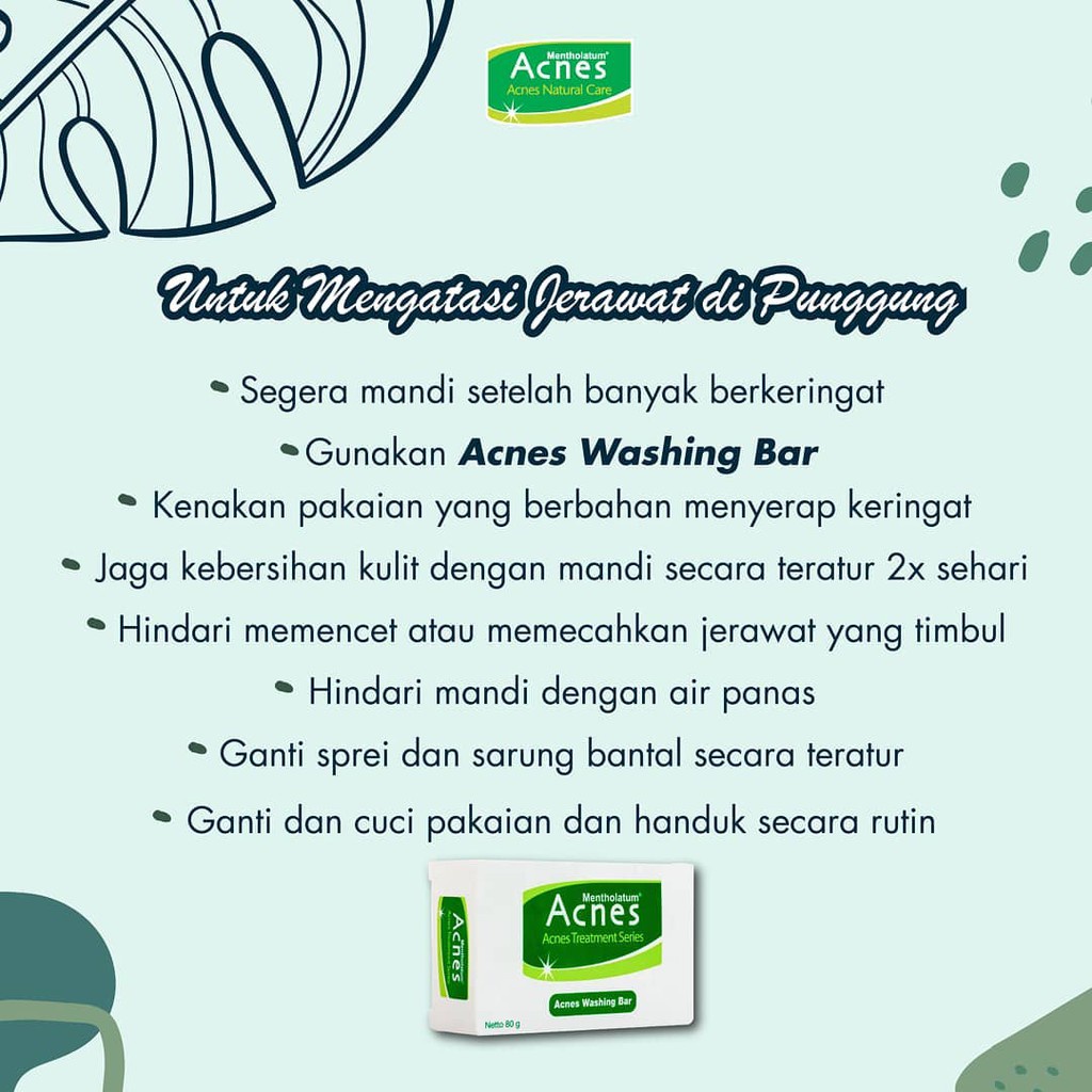 Acnes Creamy Wash Foaming Washing Bar 50g 80g 100g-Sabun cuci muka anti jerawat badan (VH)