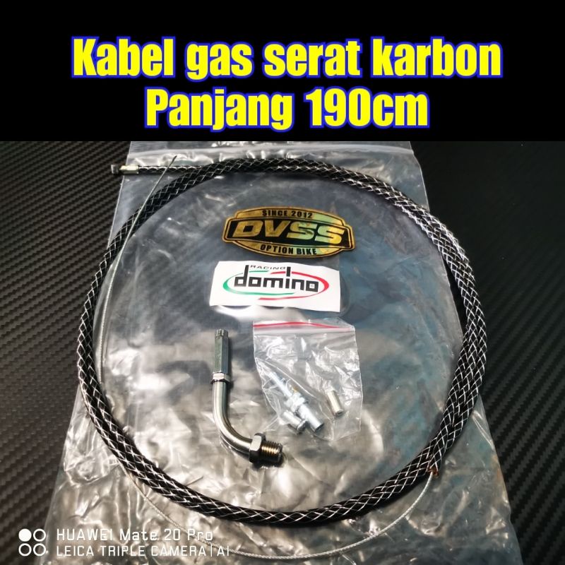 kabel gas serat karbon