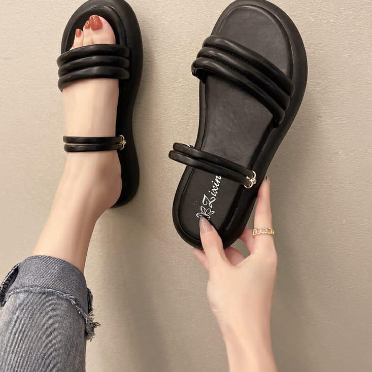 [BTR.20Au22ᵞ] Sandal Wanita Pinggul Ban 2 Platfrom AK 08