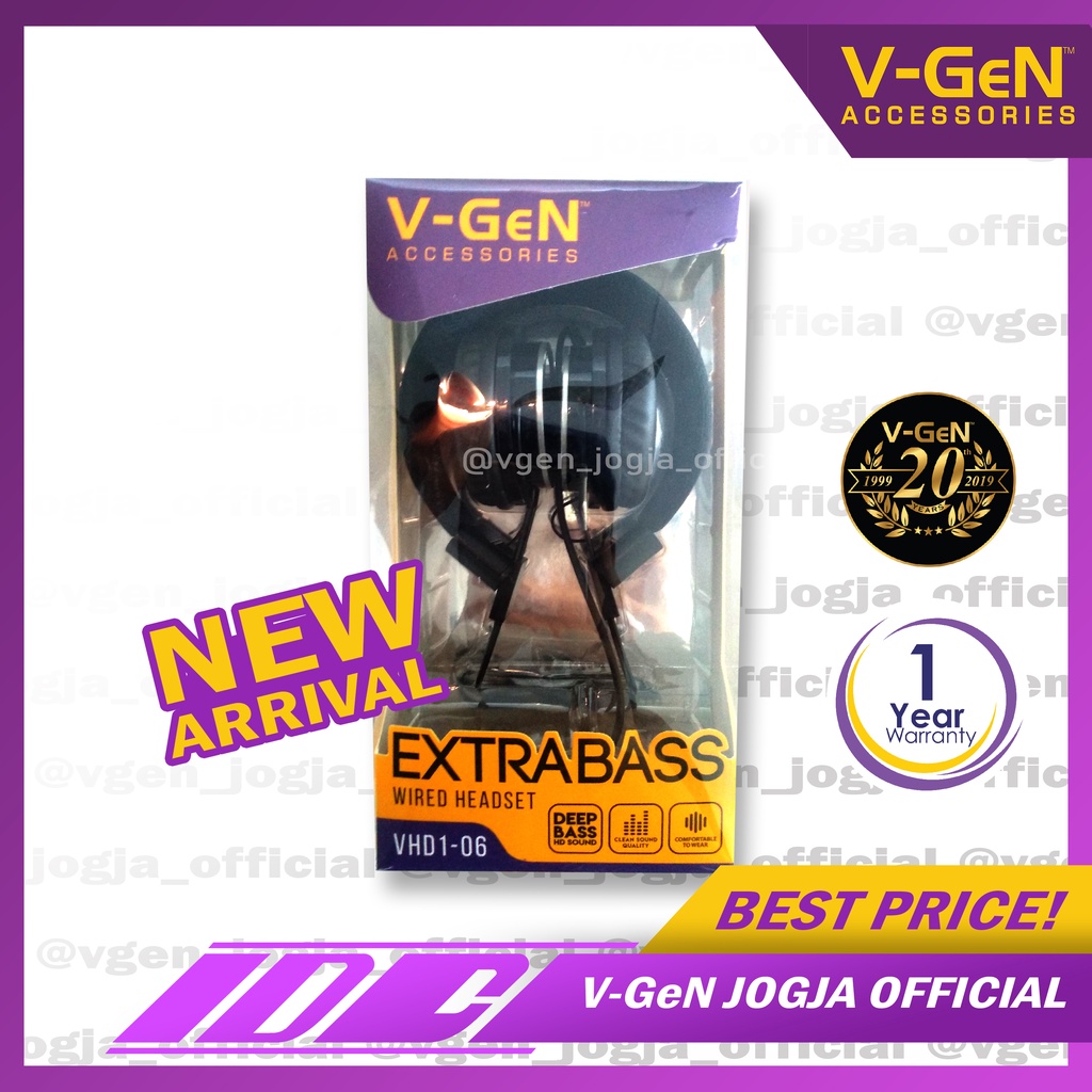 Headset V-GeN VHD1-06 Extra Bass VGEN