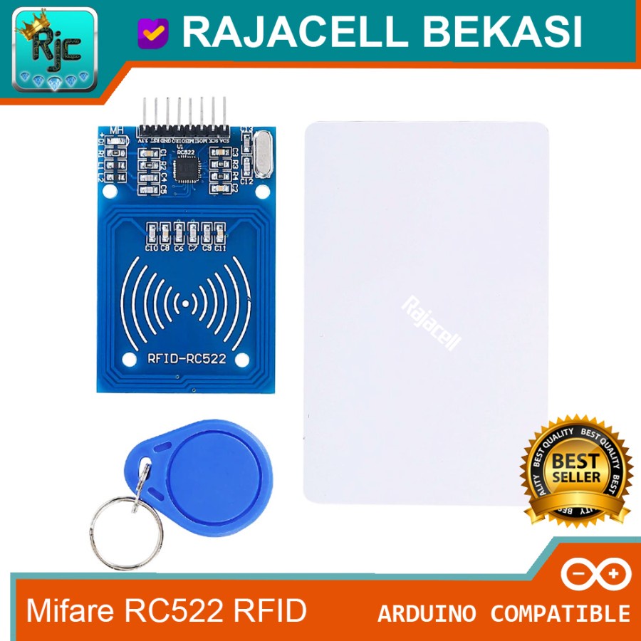 Jual Mfrc Rfid Reader Writer Module Card Keychain Rc For Arduino