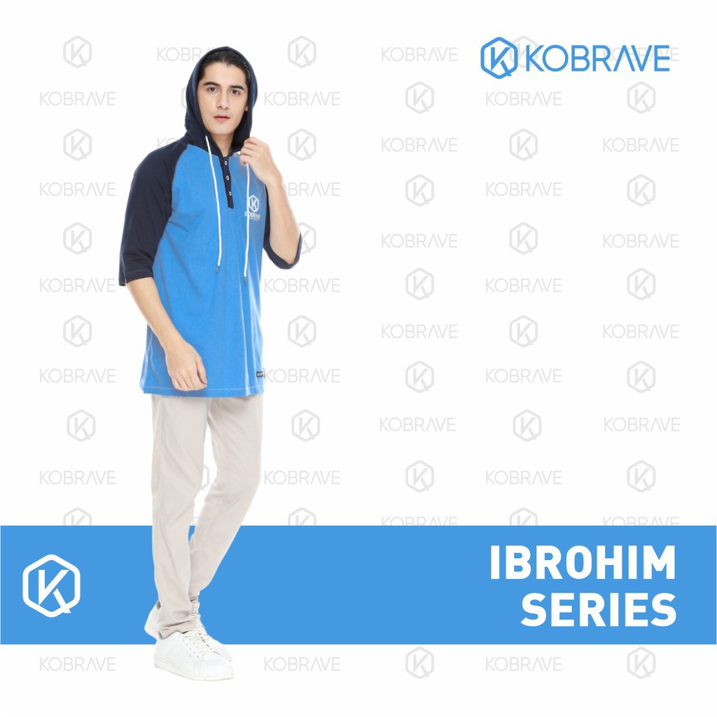 Busana Muslim Kobrave Terbaru Hoodie Pria Ibrohim Series Baju Koko Kekinian