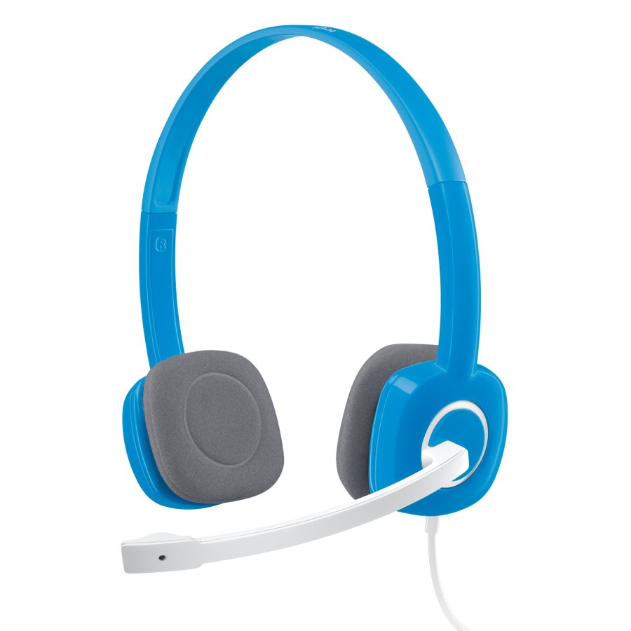 Blue Headset Logitech H150 Stereo Dual Plug, Blue - Garansi Resmi ORIGINAL 100%