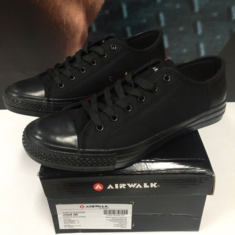 SEPATU PRIA  AIRWALK JIVAN MONOBLACK
