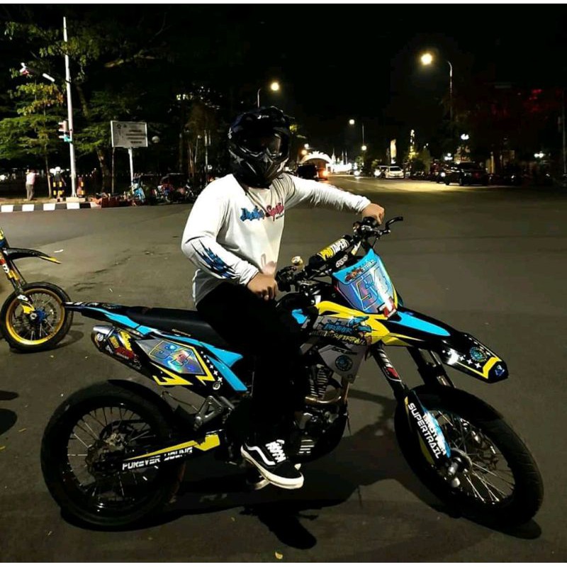 Decal sticker KLX bf kombinasi hologram