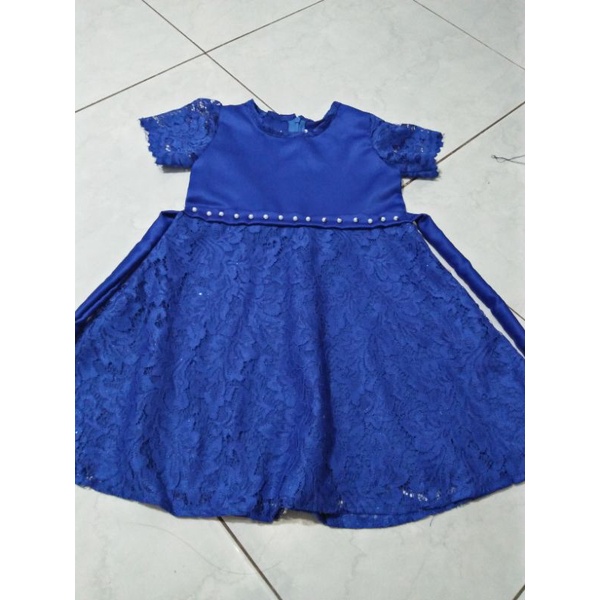 dress anak pesta/ dress brokat / baju anak perempuan