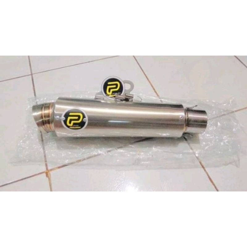 silincer kenalpot pekajaman sarangan setengah panjang 25 cm INLET 50 mm suara kerker