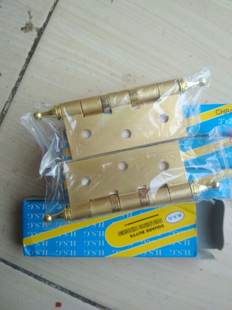 Engsel Jendela 3 Inch Silver Satin Grt