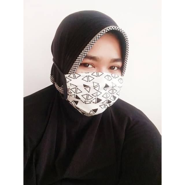 Medan Termurah Habiskan stok Motif Tali panjang Masker Katun Murah