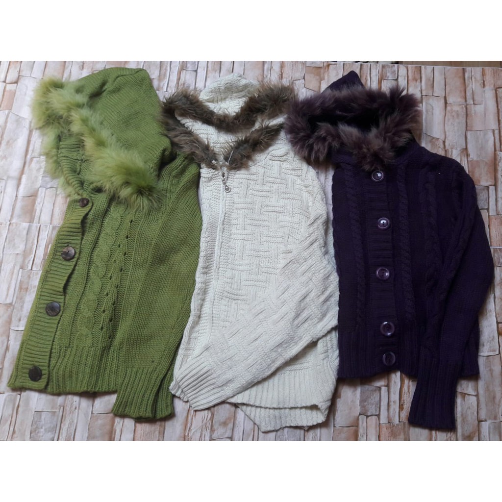 Jaket Rajut Wanita IMPORT- bigsize