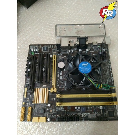 Motherboard Mobo Mainboard Asus H87M-PLUS 4 Slot Ram Paket Prosesor Intel Core i7 4770 3.40 GHz gen 
