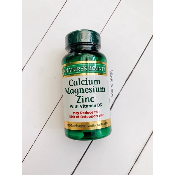 Nature’s Bounty Calcium Magnesium Zinc w/ D3