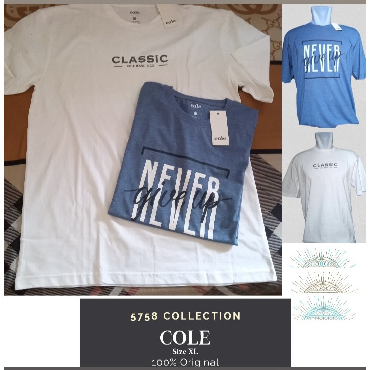 KAOS BRAND COLE / T-SHIRT COLE / KAOS JUMBO / KAOS PRIA