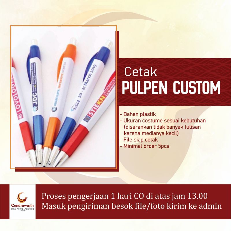 

CETAK PULPEN / CETAK BALLPOINT FULL COLOUR