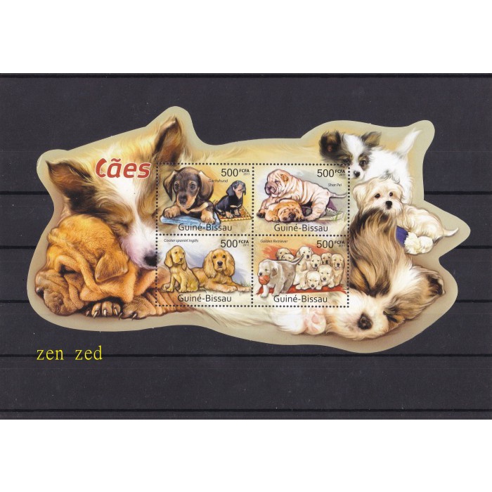 

0335 Perangko Tema Fauna Unique Shape Miniset 4v Mnh