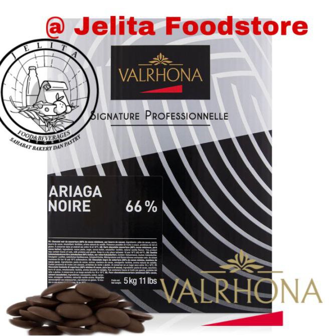 

Valrhona Ariaga 66% Dark Chocolate 5Kg (Coklat Hitam) Cokelat Terlaris