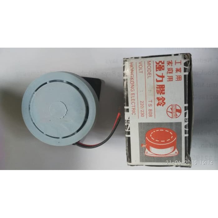 Round Buzzer 220V AC Bel Sekolah RUMAH Kantor Bunyi Tett