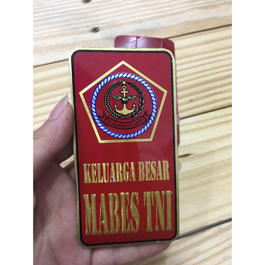 Sticker Mabes TNI - Stiker TNI - Sticker Plat Mabes TNI - Stiker Plat Mobil Mabes TNI