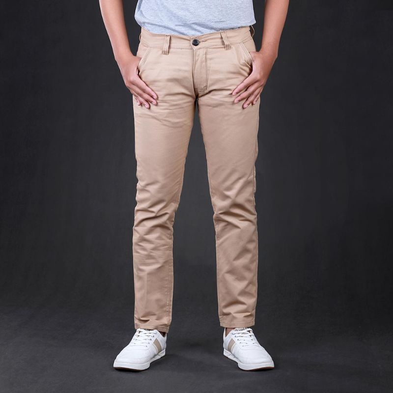 AUTHENTIC Celana Panjang Pria Cowok Chinos Pants Slimfit Non Stretch Reguler Celana Panjang Formal  Basic Style Kerja Harian 5 Varian