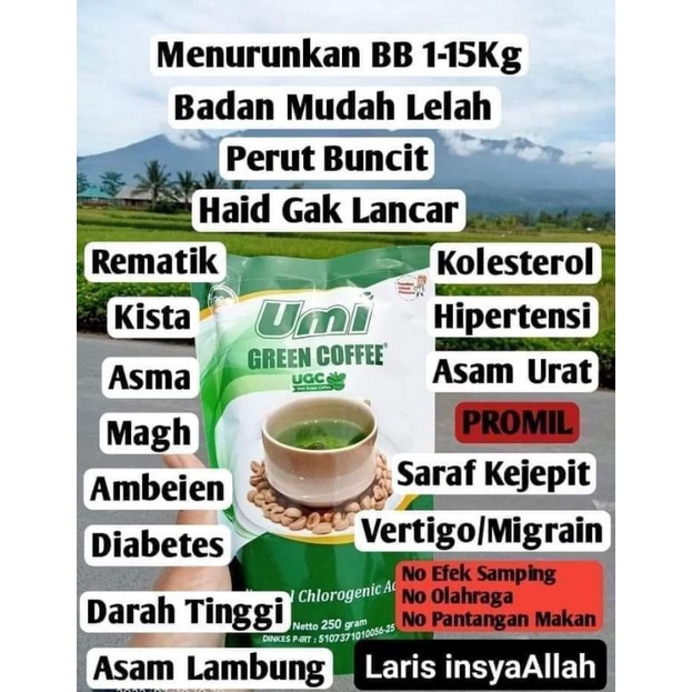 UMI GREEN COFFEE KOPI UMI GREEN ORI KOPI IJO PREMIUM