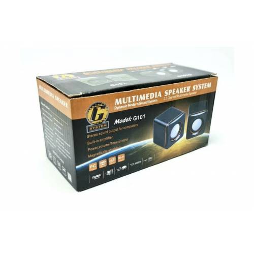 BRY11 - SPEAKER Universal G-System G-101 Multimedia Speaker USB - Hitam