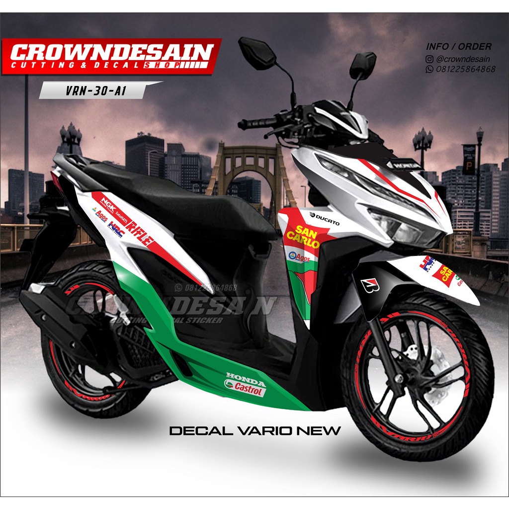 Jual Sticker Decal Vario New Fullbody Variasi Sticker Motor All New Vario Dekal