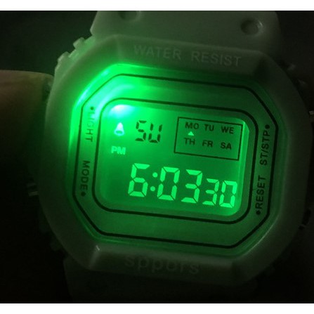 COD JAM TANGAN RUBBER DIGITAL SEGI JAM WANITA MURAH KARET SPORT LED JAM COUPLE JAM PRIA RRNS J-008